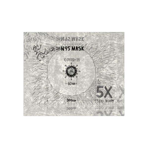 The Hole on an N95 Mask is 5X Too Big!!! Crushed Velvet Blanket