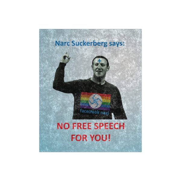 Narc Suckerberg Crushed Velvet Blanket