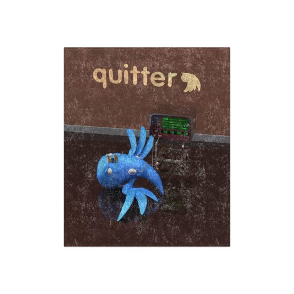 Quitter Crushed Velvet Blanket