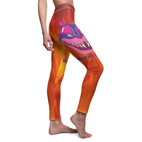 taco hell women's cut & sew casual leggings