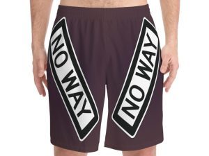 No Way Men's All Over Printed Beach Shorts