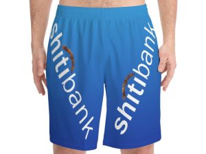 Shitibank Men's All Over Printed Beach Shorts