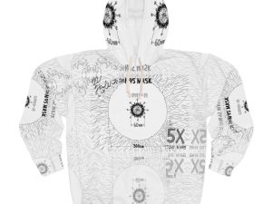 The Hole on an N95 Mask is 5X Too Big!!! Unisex Pullover Hoodie (AOP)