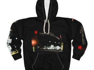 Modesto: Poverty, Meth, Discontentment, Death Unisex Pullover Hoodie (AOP)