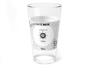 The Hole on an N95 Mask is 5X Too Big!!! Mixing Glass, 16oz