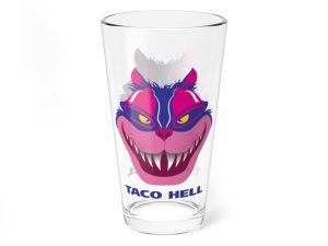 Taco Hell Mixing Glass, 16oz