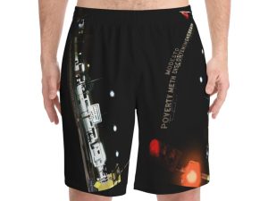 Modesto: Poverty, Meth, Discontentment, Death Men's All Over Printed Beach Shorts