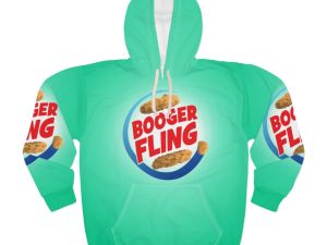 Booger Fling Unisex Pullover Hoodie (AOP)