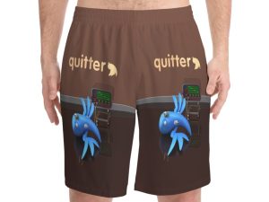 Quitter Men's All Over Printed Beach Shorts