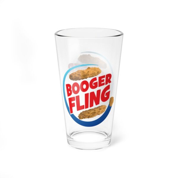 booger fling mixing glass