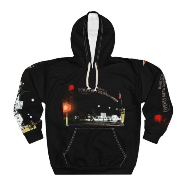 modesto: poverty, meth, discontentment, death unisex pullover hoodie