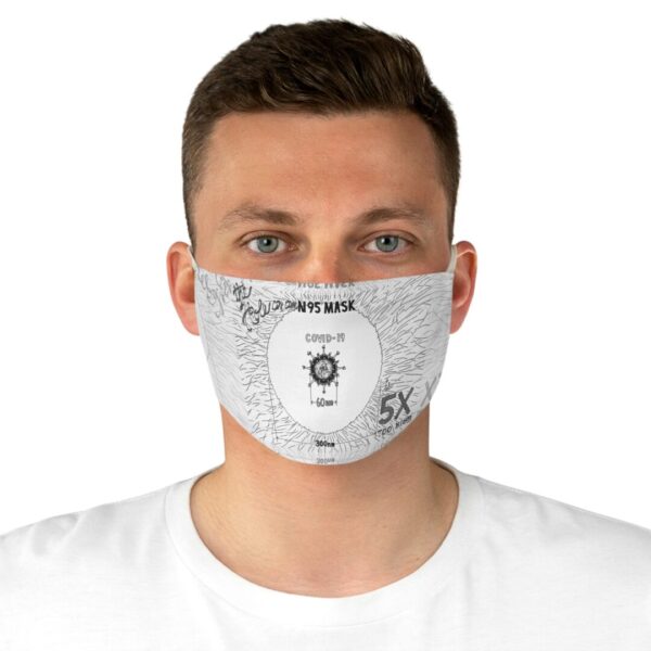 the hole on an n95 mask is 5x too big!!! fabric face mask