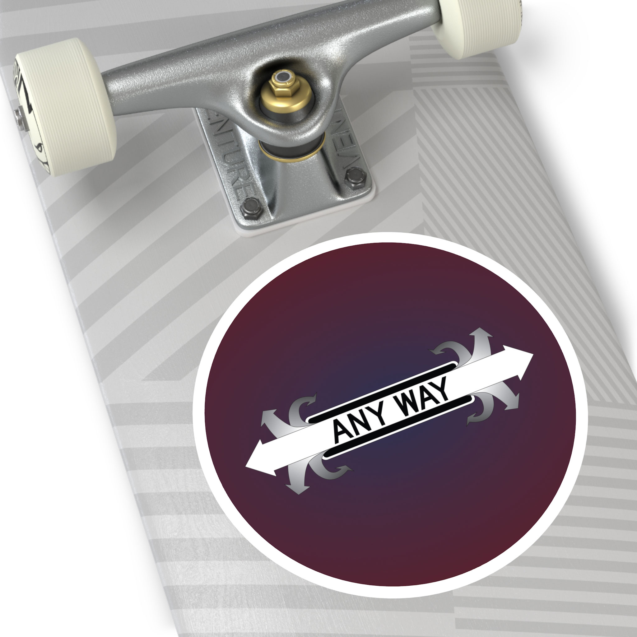 - Any Way Round Stickers, IndoorOutdoor - 1 - Davidnoll.earth https://davidnoll.earth/wp-content/uploads/2025/01/any-way-round-sticker-6x6-context1.jpg