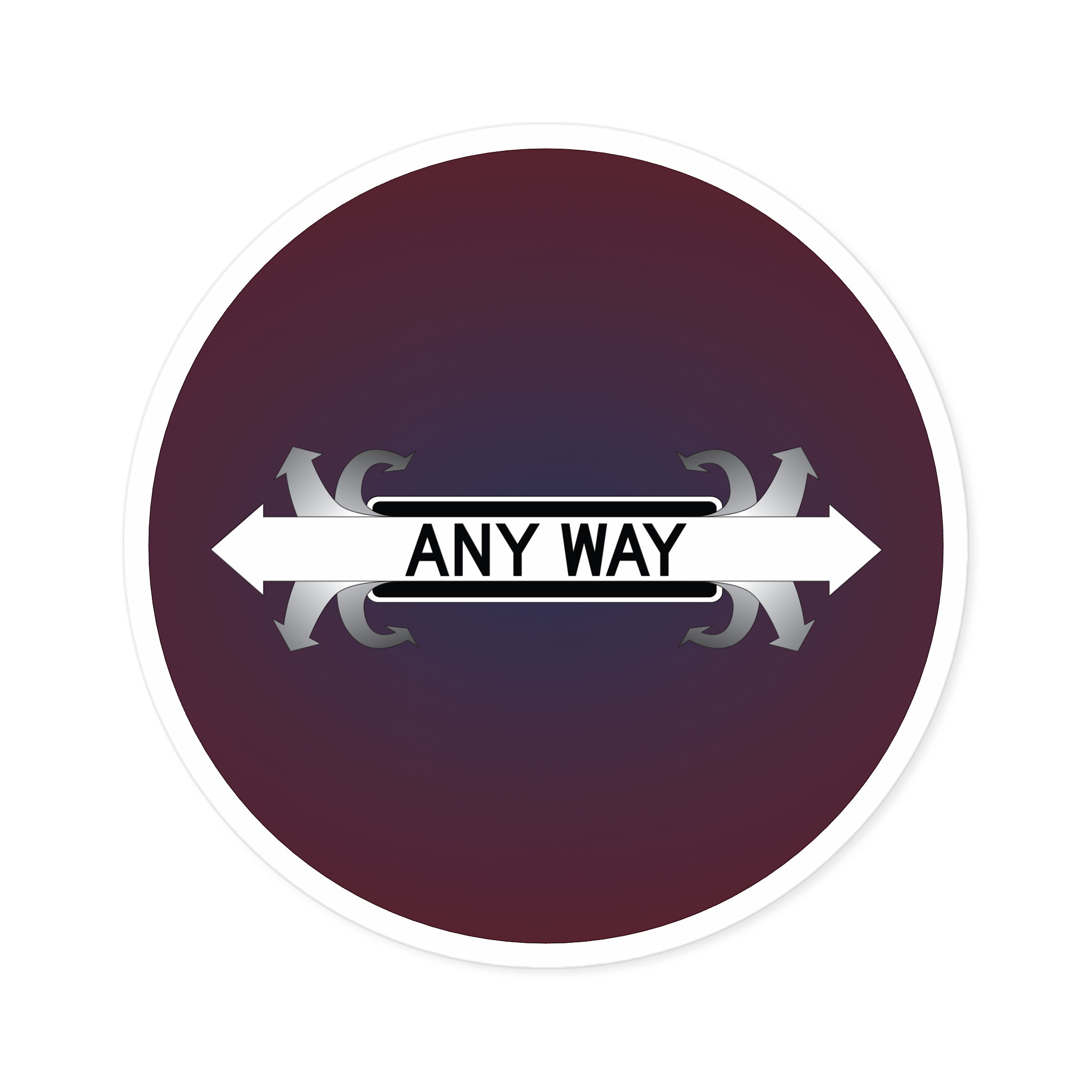 - Any Way Round Stickers, IndoorOutdoor - 3 - Davidnoll.earth https://davidnoll.earth/wp-content/uploads/2025/01/any-way-round-sticker-6x6-context1.jpg