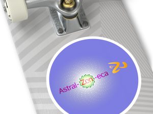 Astral-Zen-eca Round Stickers, IndoorOutdoor