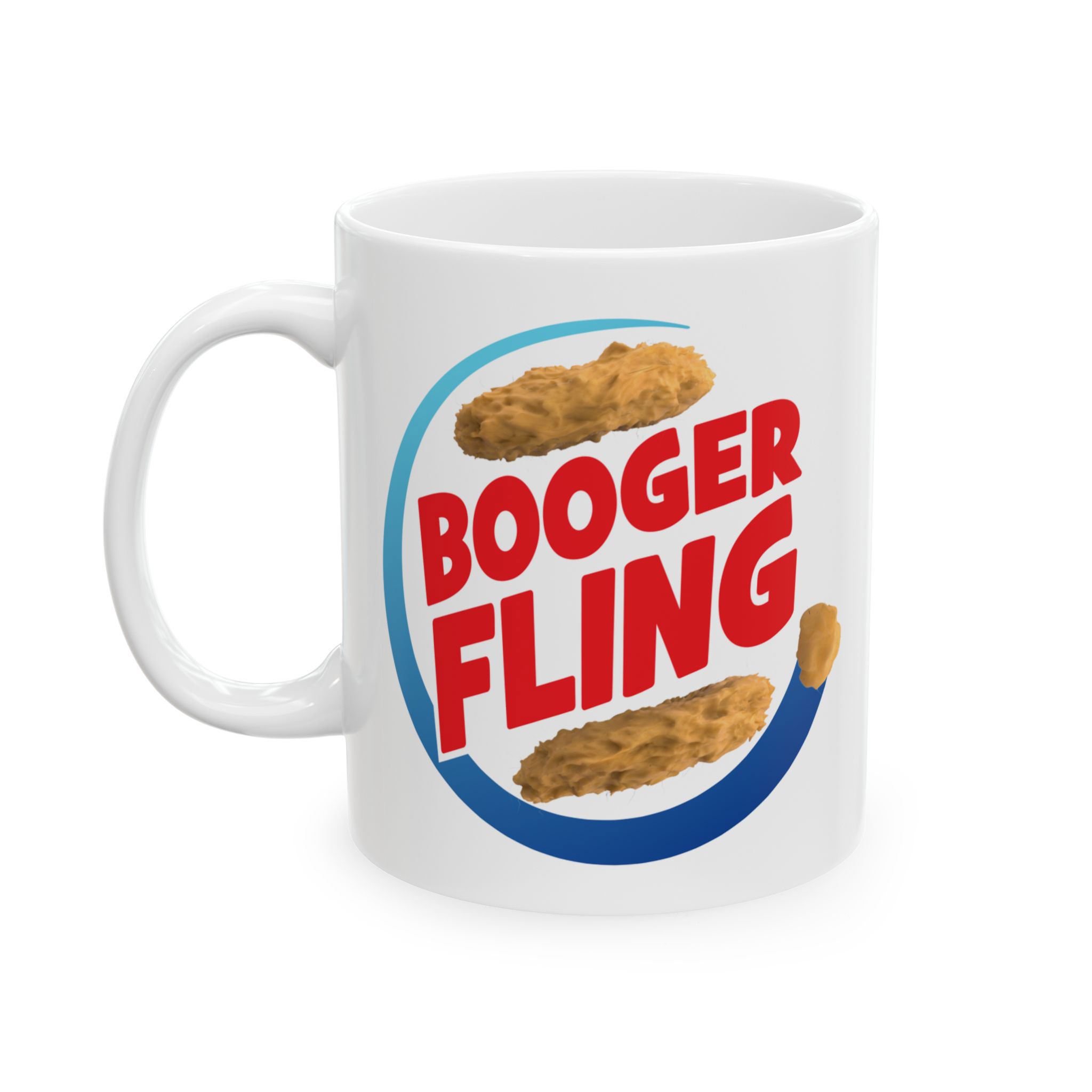 - Booger Fling Ceramic Mug, (11oz, 15oz) - 4 - Davidnoll.earth https://davidnoll.earth/wp-content/uploads/2025/01/booger-fling-white-mug-context-11oz.jpg