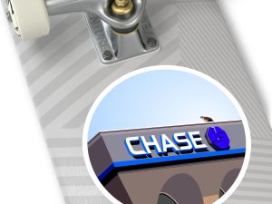 Chase Round Stickers, IndoorOutdoor