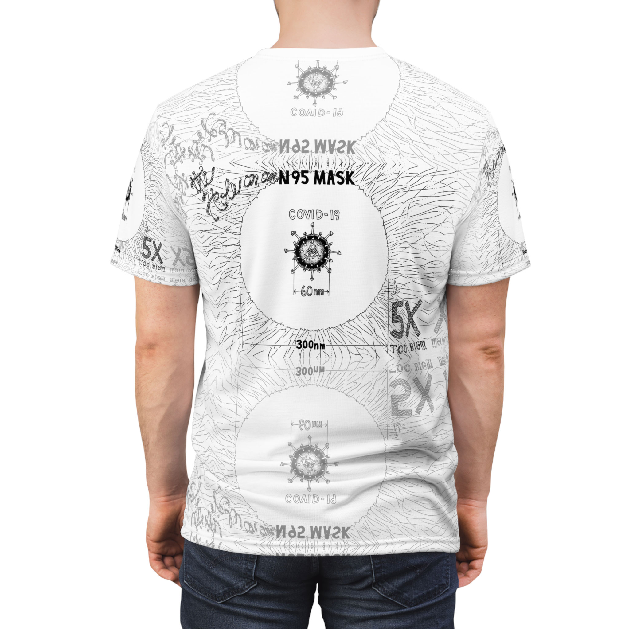 - The Hole on an N95 Mask is 5X Too Big!!! Men's All Over Printed T Shirt - 4 - Davidnoll.earth https://davidnoll.earth/wp-content/uploads/2025/01/hole-on-mask-5x-all-over-mens-tshirt-front.jpg