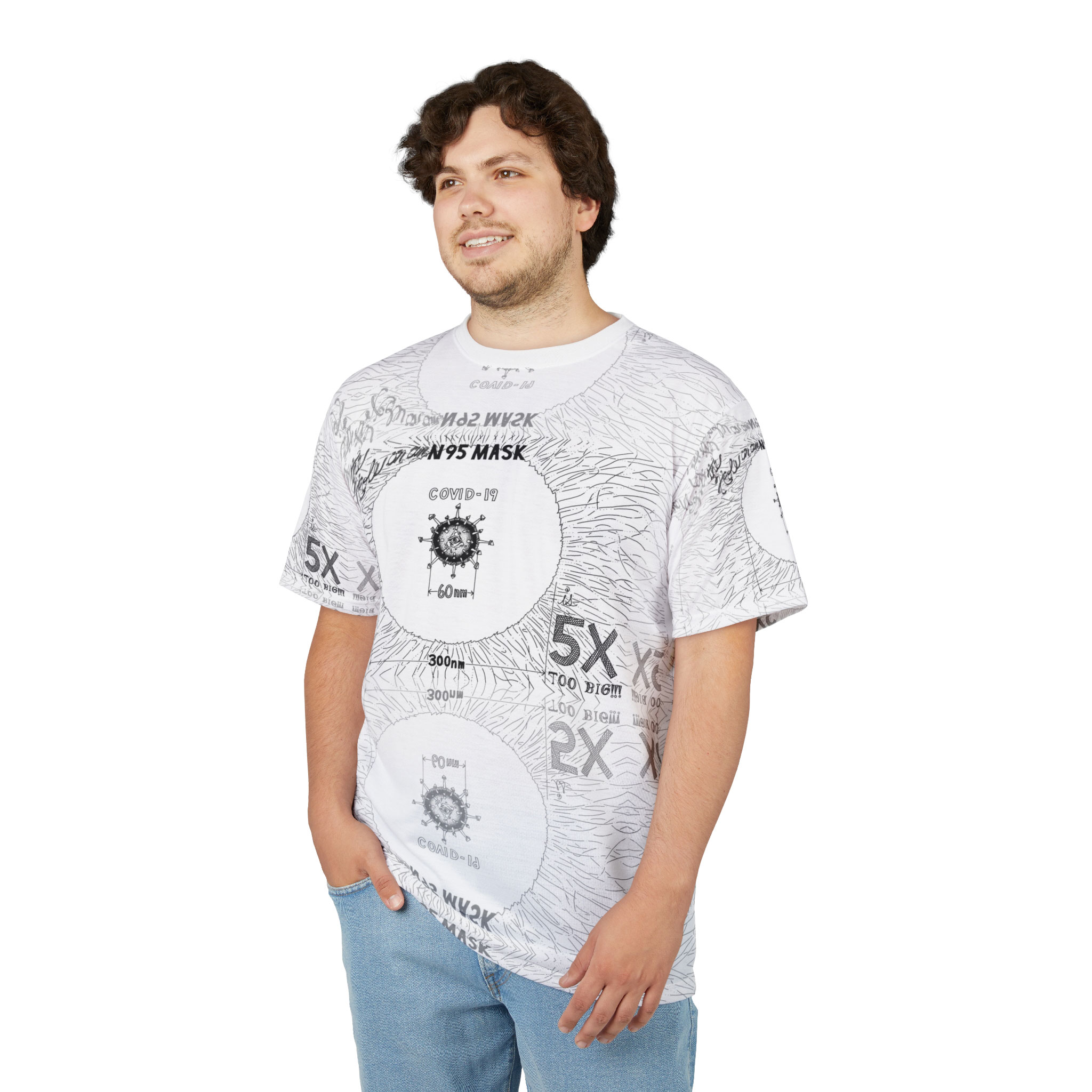 - The Hole on an N95 Mask is 5X Too Big!!! Men's All Over Printed T Shirt - 7 - Davidnoll.earth https://davidnoll.earth/wp-content/uploads/2025/01/hole-on-mask-5x-all-over-mens-tshirt-front.jpg