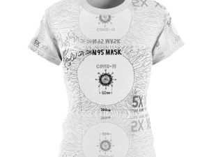 The Hole on an N95 Mask is 5X Too Big!!! Women's All Over Printed T Shirt