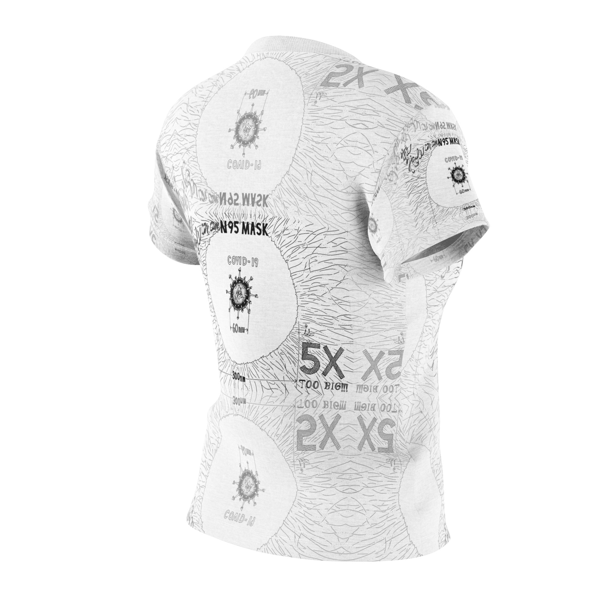- The Hole on an N95 Mask is 5X Too Big!!! Women's All Over Printed T Shirt - 2 - Davidnoll.earth https://davidnoll.earth/wp-content/uploads/2025/01/hole-on-mask-5x-all-over-womens-tshirt-front.jpg
