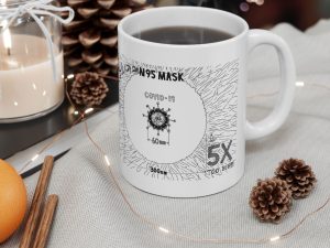 The Hole on an N95 Mask is 5X Too Big!!! Ceramic Mug, (11oz, 15oz)