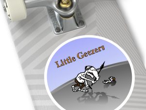 Little Geezers Round Stickers, IndoorOutdoor