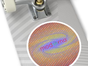 Moderna Round Stickers, IndoorOutdoor