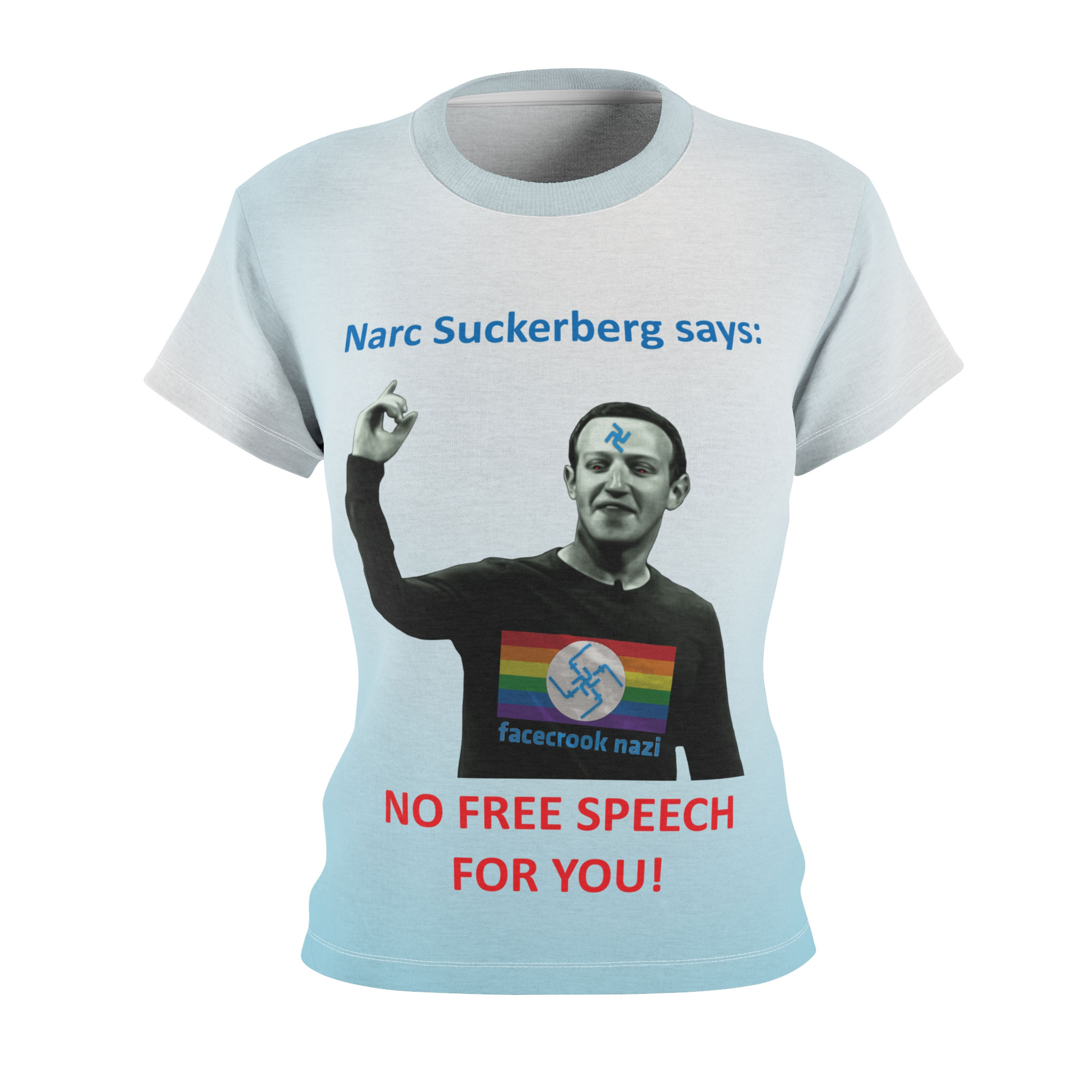 - Narc Suckerberg Women's All Over Printed T Shirt - 1 - Davidnoll.earth https://davidnoll.earth/wp-content/uploads/2025/01/narc-suckerberg-all-over-womens-tshirt-front.jpg