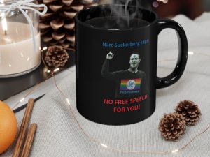 Narc Suckerberg Black Mug (11oz, 15oz)