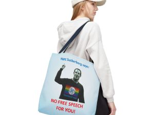 Narc Suckerberg All Over Printed Tote Bag