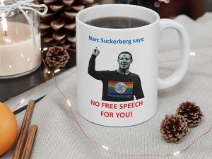 Narc Suckerberg Ceramic Mug, (11oz, 15oz)