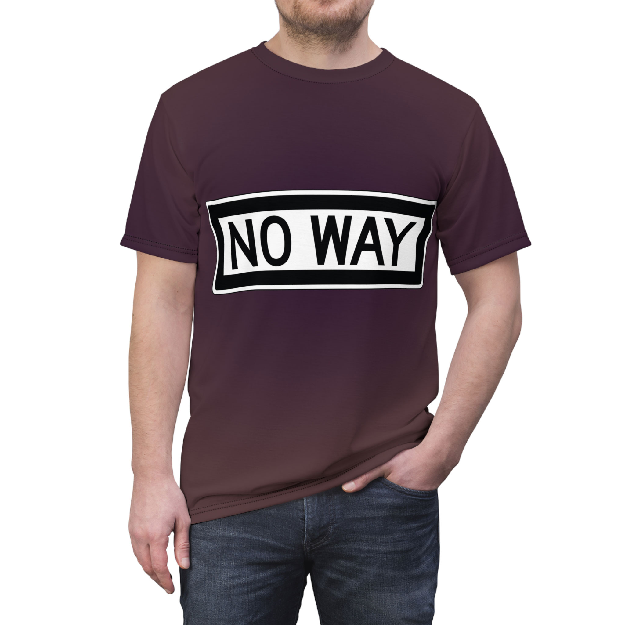 - No Way Men's All Over Printed T Shirt - 3 - Davidnoll.earth https://davidnoll.earth/wp-content/uploads/2025/01/no-way-all-over-mens-tshirt-front.jpg
