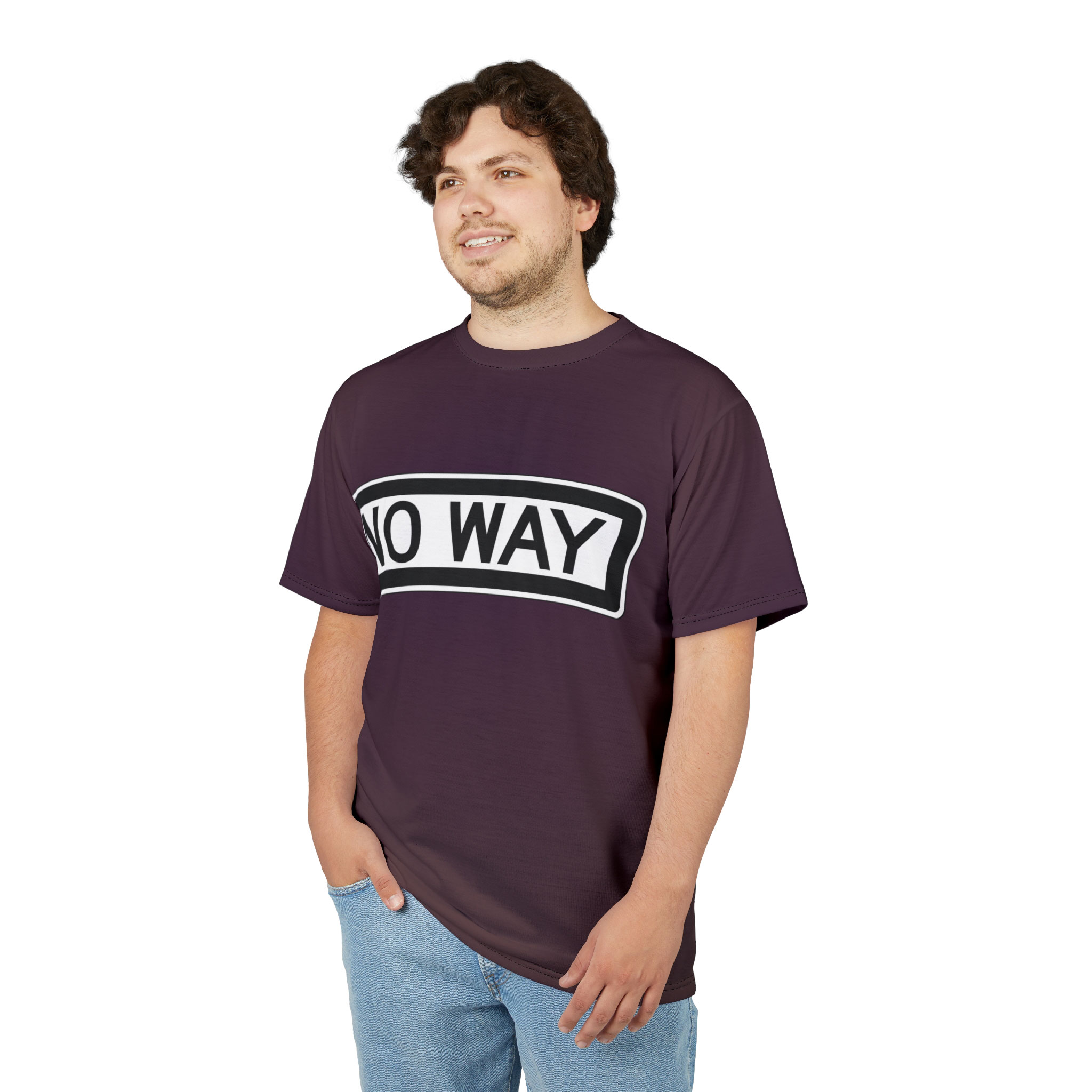 - No Way Men's All Over Printed T Shirt - 7 - Davidnoll.earth https://davidnoll.earth/wp-content/uploads/2025/01/no-way-all-over-mens-tshirt-front.jpg