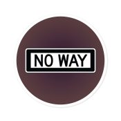 - No Way Round Stickers, IndoorOutdoor - 6 - Davidnoll.earth https://davidnoll.earth/wp-content/uploads/2025/01/no-way-round-sticker-6x6-context1.jpg