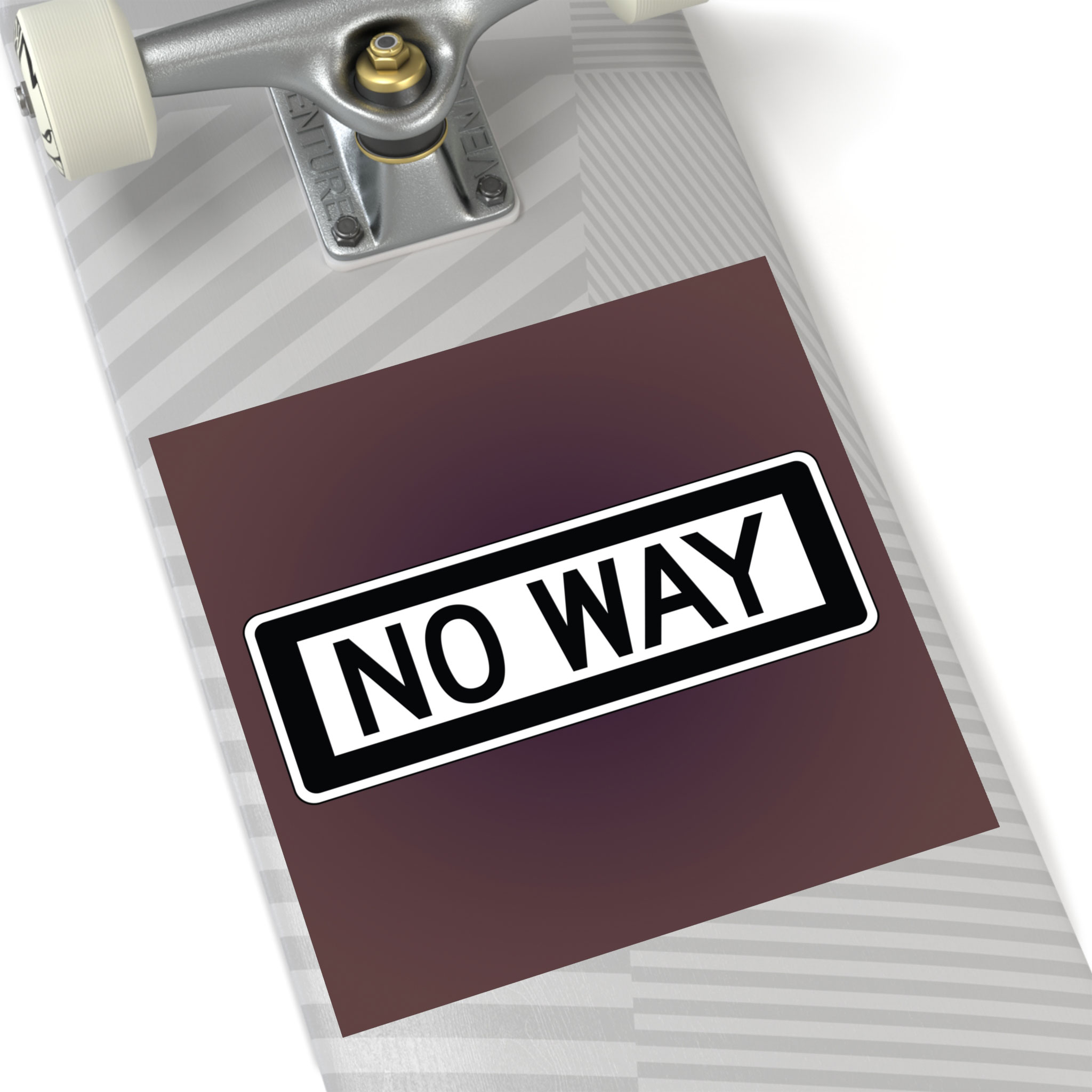 - No Way Square Stickers, IndoorOutdoor - 1 - Davidnoll.earth https://davidnoll.earth/wp-content/uploads/2025/01/no-way-sticker-6x6-context2.jpg