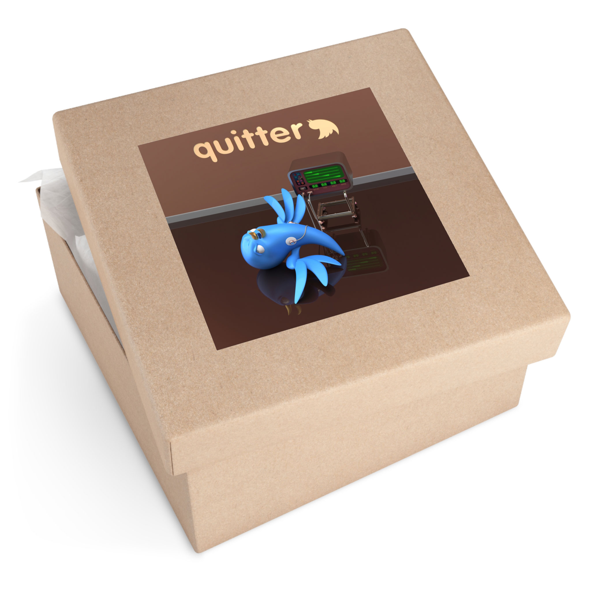 - Quitter Square Stickers, IndoorOutdoor - 2 - Davidnoll.earth https://davidnoll.earth/wp-content/uploads/2025/01/quitter-sticker-6x6-context2.jpg