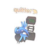 - Quitter Transparent Cut-Out Stickers - 6 - Davidnoll.earth https://davidnoll.earth/wp-content/uploads/2025/01/quitter-transparent-cut-out-sticker-6x6-context1.jpg