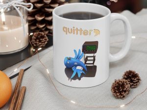 Quitter Ceramic Mug, (11oz, 15oz)