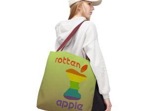 Rotten Apple All Over Printed Tote Bag