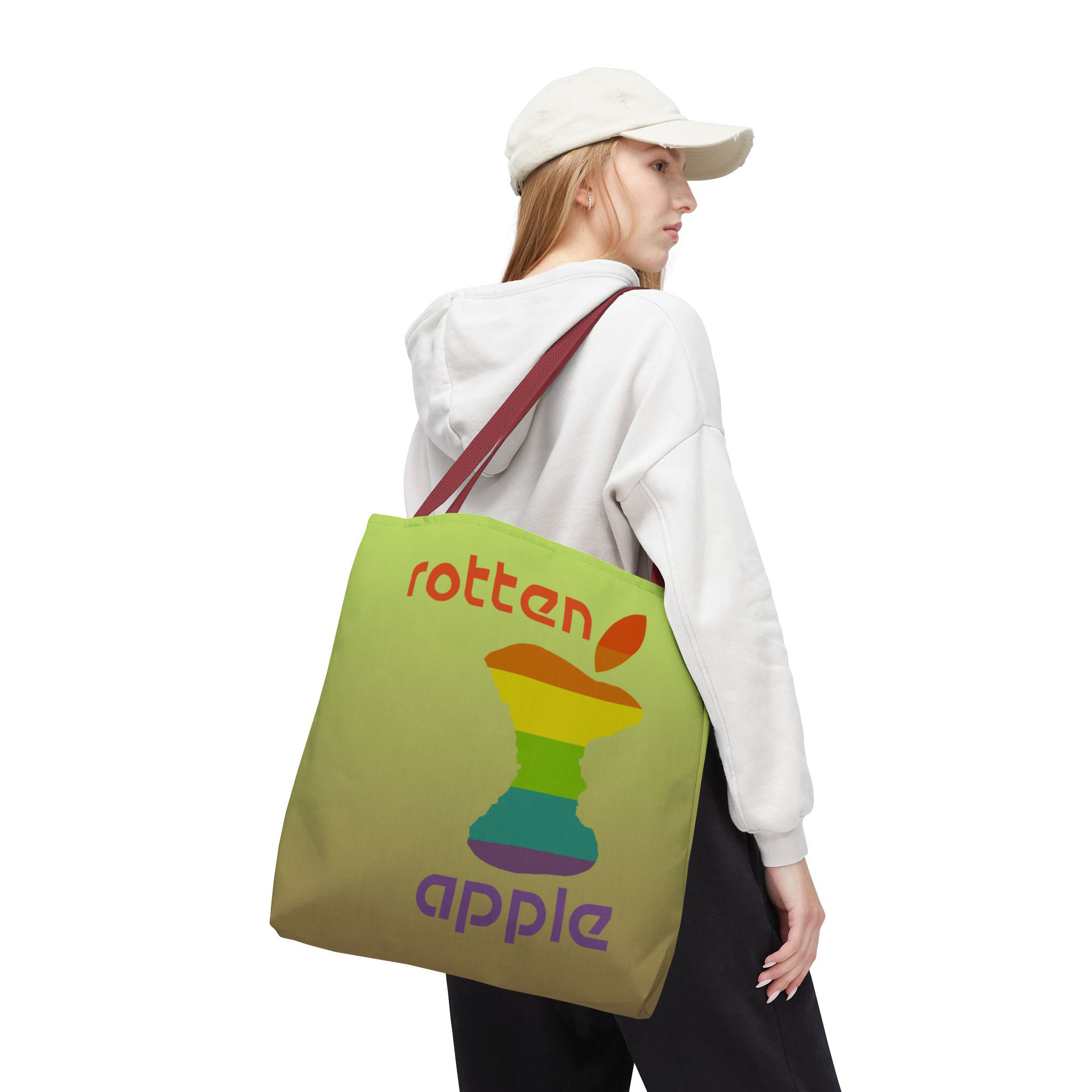 - Rotten Apple All Over Printed Tote Bag - 1 - Davidnoll.earth https://davidnoll.earth/wp-content/uploads/2025/01/rotten-apple-tote-bag-red-handle-18x18-person3.jpg