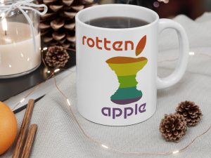 Rotten Apple Ceramic Mug, (11oz, 15oz)