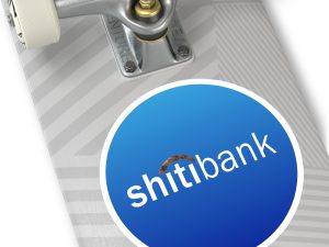 Shitibank Round Stickers, IndoorOutdoor