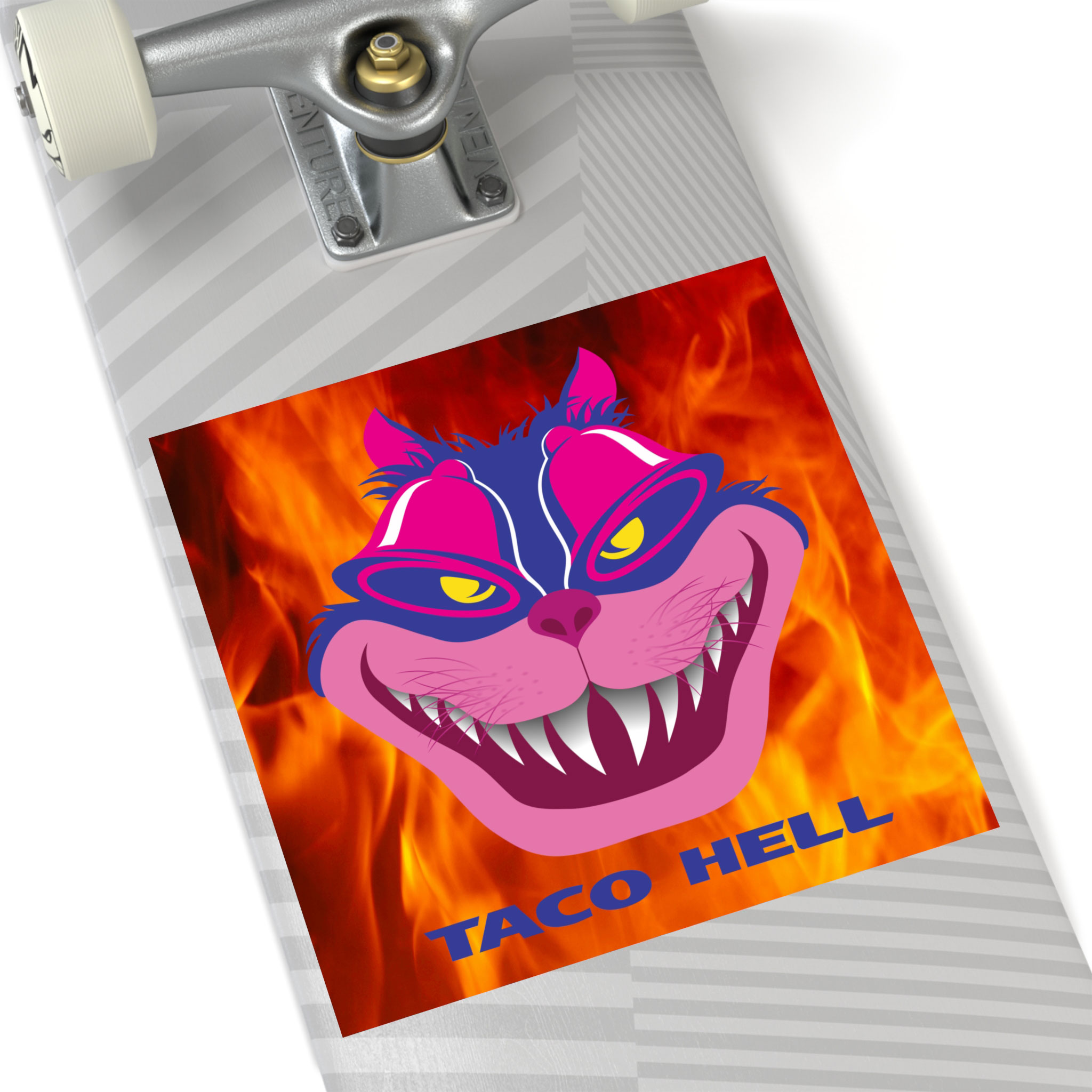 - Taco Hell Square Stickers, IndoorOutdoor - 1 - Davidnoll.earth https://davidnoll.earth/wp-content/uploads/2025/01/taco-hell-sticker-6x6-context2.jpg