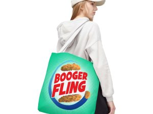 Booger Fling All Over Printed Tote Bag