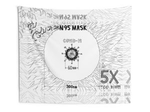 The Hole on an N95 Mask is 5X Too Big!!! Indoor Wall Tapestries