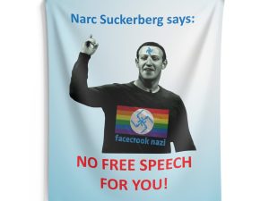 Narc Suckerberg Indoor Wall Tapestries