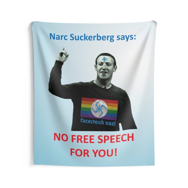 Narc Suckerberg Indoor Wall Tapestries