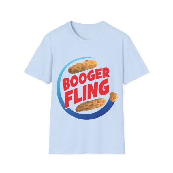 booger fling (variation 2) softstyle t-shirt