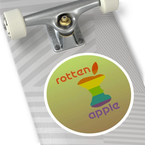 Round Stickers 16 Rotten Apple Round Stickers, IndoorOutdoor